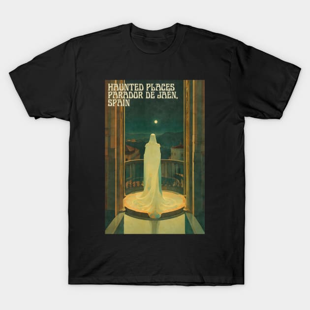 Haunted Places Parador de Jaén Spain Ghost T-Shirt by DanielLiamGill